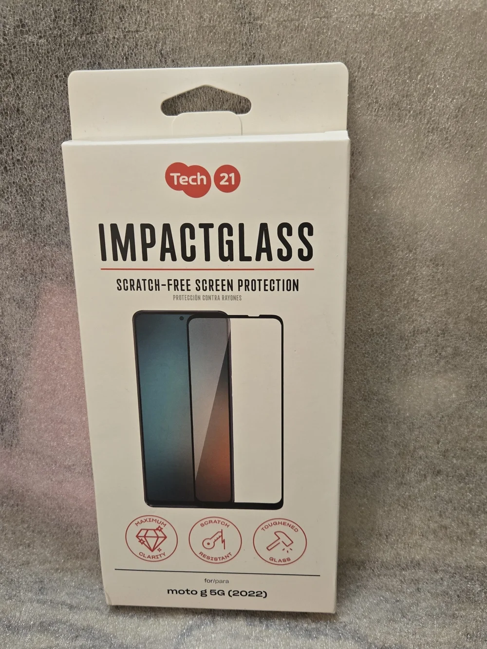 tech21 ImpactGlass Screen Protector - White